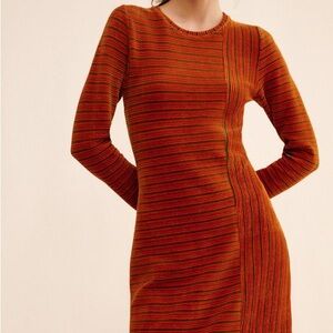 Rita Row Orange Velvet Dress SZ XL